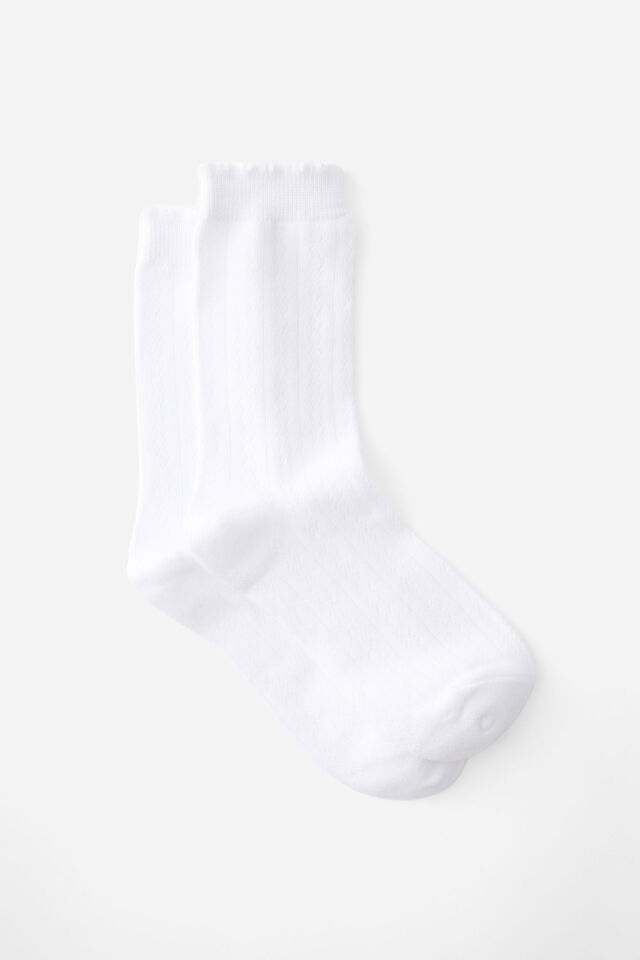 Sock Pack, POINTELLE/WHITE