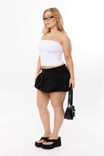 Foldback  Bubble Mini Skirt, BLACK - alternate image 1