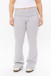 Fold Back Flare Pant, GREY MARLE - alternate image 2