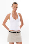 Luxe Halter Top, WHITE - alternate image 1