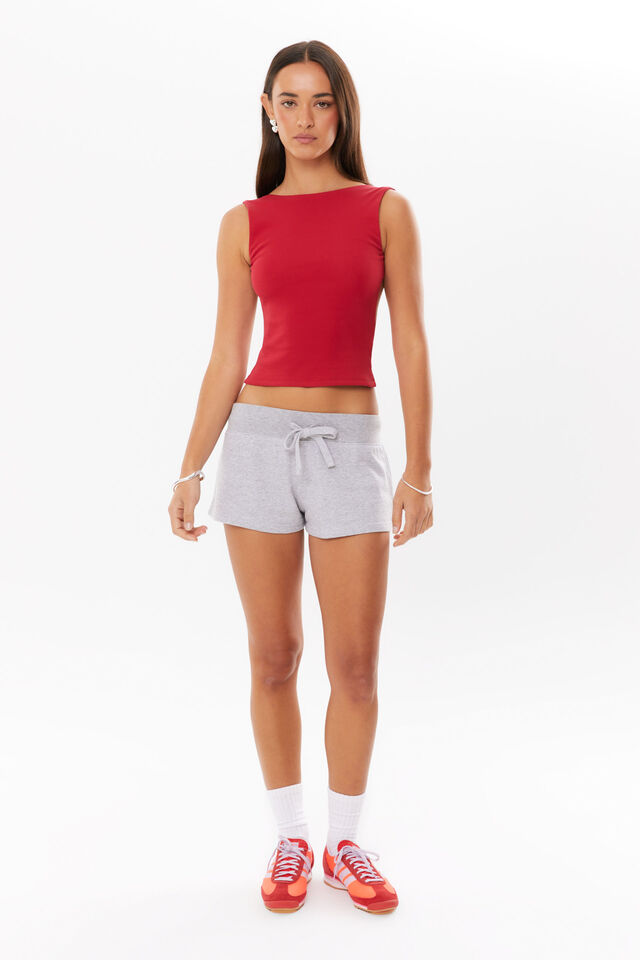 Ava Summer Sweat Short, GREY MARLE
