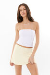 Luxe A-Line Mini Skirt, LEMON PUFF - alternate image 1