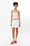 Luxe A-Line Mini Skirt, WHITE - alternate image 1