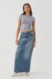 Cali Denim Maxi Skirt, COYOTE BLUE - alternate image 1
