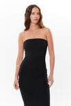 Super Smooth Strapless Maxi Dress, BLACK - alternate image 2