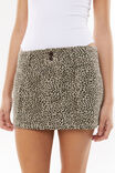 Eden Cargo Mini Skirt, NINA LEOPARD SMALL BROWN - alternate image 4