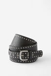 Studded Sash Belt, BLACK/SILVER - alternate image 1