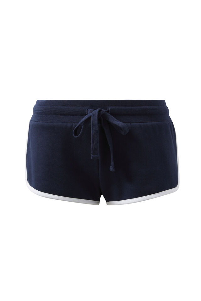 Ayla Sweat Short, NIGHT NAVY/WHITE
