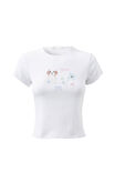 Harlow Graphic T Shirt, WHITE/PUPPY GARDEN - alternate image 6