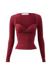 Soft Jolene Long Sleeve Top, CHERRY RIPE - alternate image 6