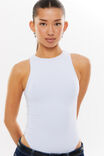 Luxe Sleeveless Bodysuit, MILKY BLUE - alternate image 2