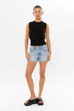Georgia Button Through Knit Vest, BLACK - alternate image 3