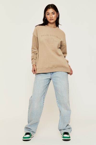 Tonya Oversized Crew Jumper, COCO WHIP/PALM SPRINGS