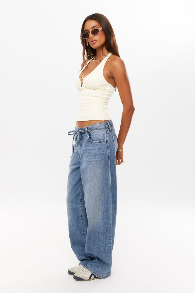 Soft Andi Halter Top, LEMON PUFF