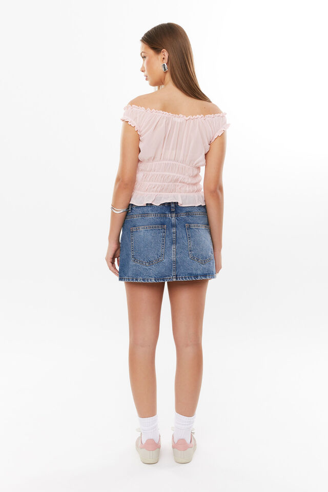 Sienna Ruched Top, GRAPEFRUIT PINK