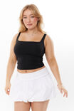 Foldback  Bubble Mini Skirt, WHITE - alternate image 2