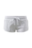 Ayla Sweat Short, LIGHT GREY MARLE/WHITE - alternate image 6