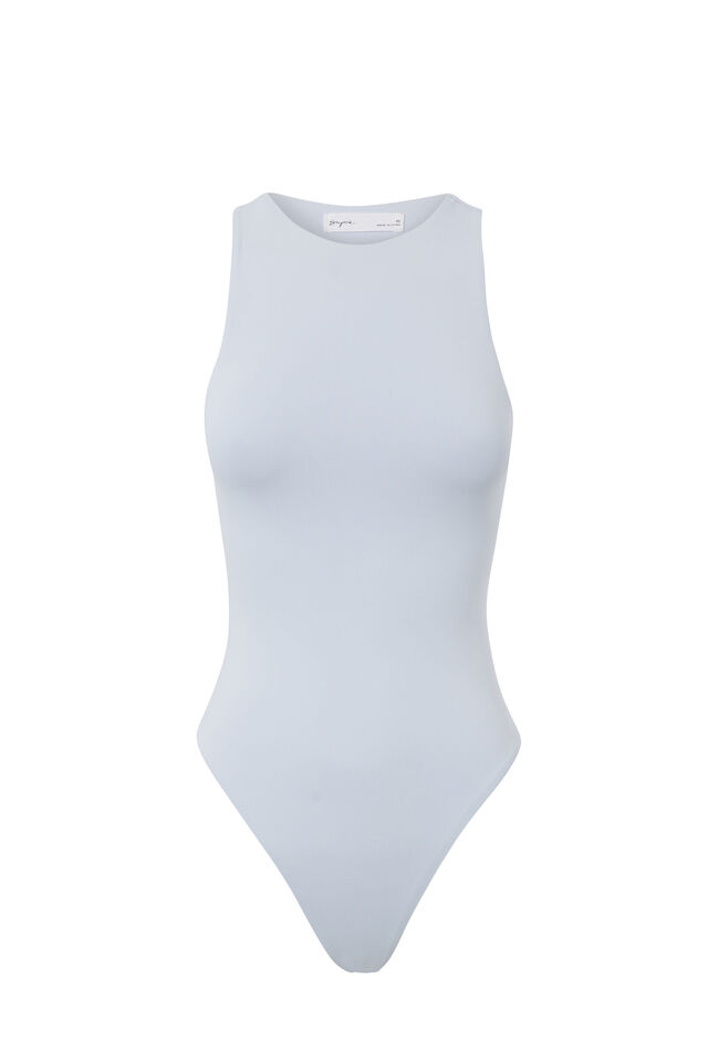 Luxe Sleeveless Bodysuit, MILKY BLUE