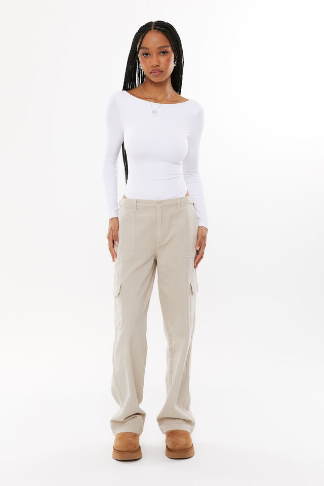 Matilda Cargo Pant, CANVAS BEIGE
