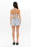 Soft Cowl Neck Halter Top, CARMEL LEOPARD BEIGE - alternate image 3