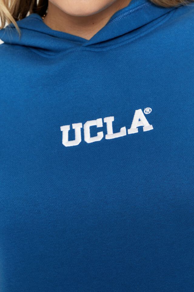 Pia Oversized Printed Hoodie, UNI BLUE/LCN UCL UCLA