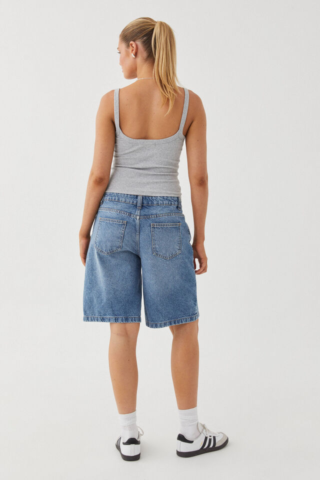 Dad Denim Jort, VACAY BLUE