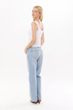 Sadie Tie Front Top, WHITE - alternate image 3