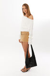 Gwen Corduroy Mini Skirt, WARM SAND - alternate image 2