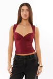 Soft Jolene Top, DEEP CHERRY - alternate image 4