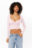 Luxe Kya Long Sleeve Top, ROSETTE PINK - alternate image 2