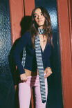 Willow Skinny Scarf, NAVY STRIPE - alternate image 3