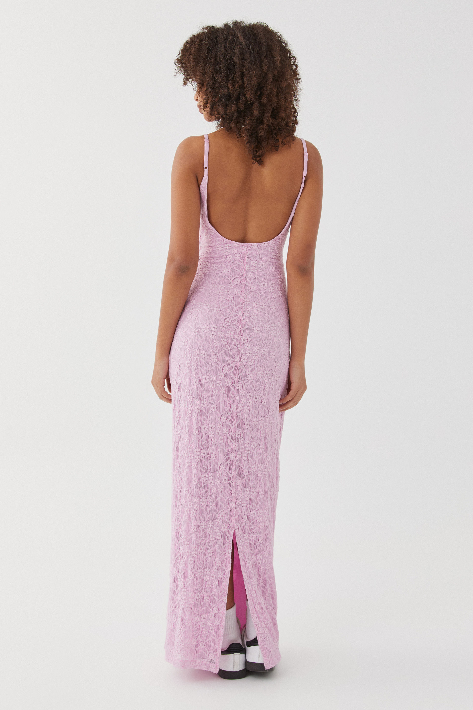 Violet Lace Maxi Dress
