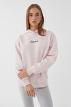 Paige Oversized Printed Hoodie, GLOSS PINK/AMORE - alternate image 1