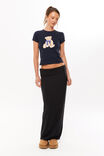 Wren Foldback Maxi Skirt, BLACK - alternate image 1