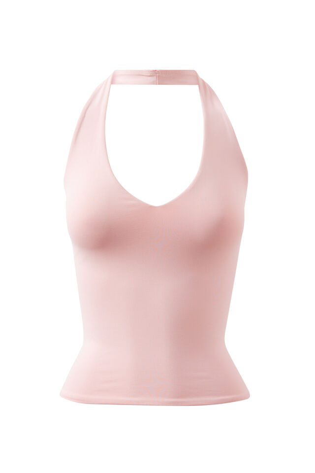 Luxe Halter Top, BABY PINK