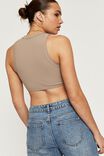 Jenny Ultra Crop Tank, TOFFEE TAUPE