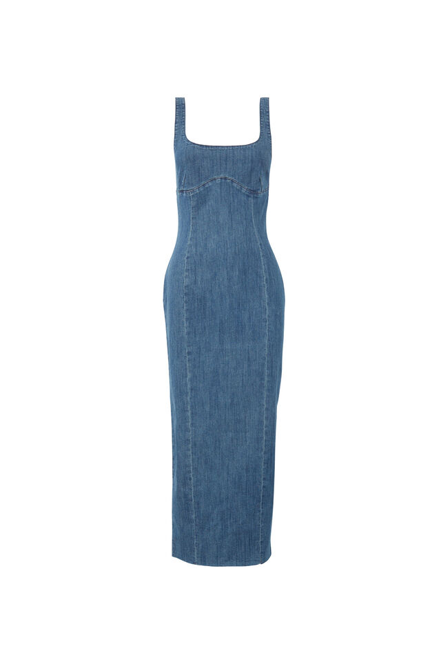 Andie Denim Maxi Dress, STELLA BLUE