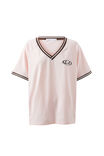 Regina V-Neck Jersey, SHERBET PINK/LA 92 - alternate image 6