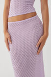 Mischa Crochet Maxi Skirt, LIGHT LILAC - alternate image 4