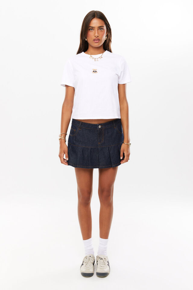 Teddy Graphic Tee, WHITE/TEDDY