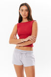 Ava Summer Sweat Short, GREY MARLE - alternate image 2