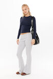 Luxe Long Sleeve Longline Tee, NAVY LEAGUE - alternate image 5
