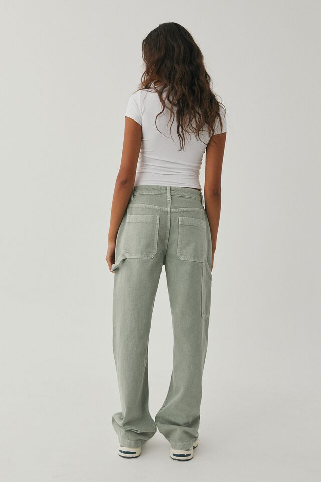 The Skater Jean, MUTED GREEN
