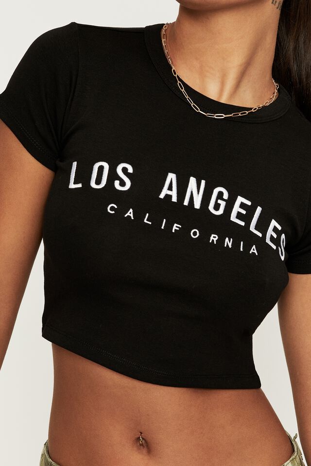 Bambi Printed T Shirt, BLACK/LOS ANGELES