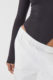 Luxe Long Sleeve Bodysuit, BLACK - alternate image 4
