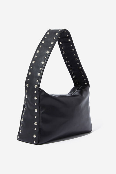 Stevie Studded Bag, BLACK