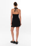 Kylie Halter A-Line Mini Dress, BLACK - alternate image 3