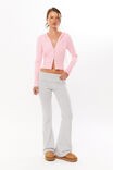 Katie Zip Through Knit Hoodie, ROSETTE PINK - alternate image 2