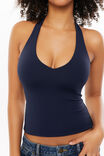 Luxe Halter Top, NIGHT NAVY - alternate image 4
