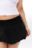 Foldback  Bubble Mini Skirt, BLACK - alternate image 4